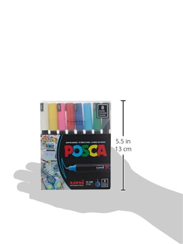 Feutre POSCA PC-1MR pointe calibrée 0.7mm pour tracé de précision opaque - 3