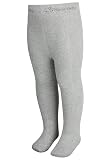Sterntaler Unisex Baby strømpebukser uni Strumpfhose, Silber Mel., 86