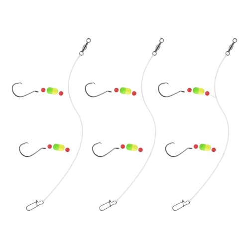 3PCS多目的塩水釣りリグ調整可能な深さリーダーさまざまなポータブル用のハイカーボンスチールフックタックルリグ
