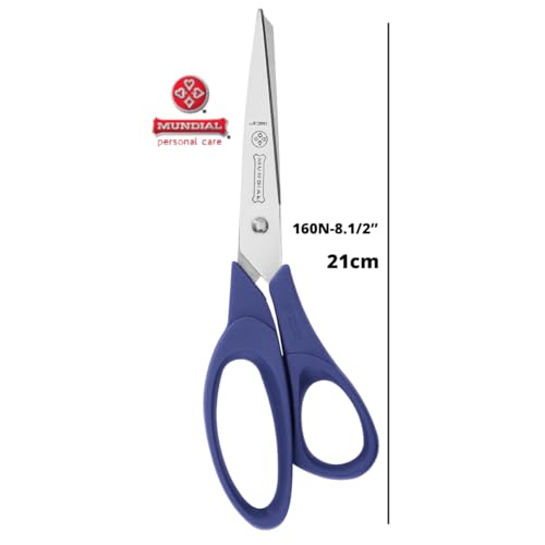 Mundial Creative - Tesoura Multiuso, Resina Termoplástica, Aço Inoxidável, Azul