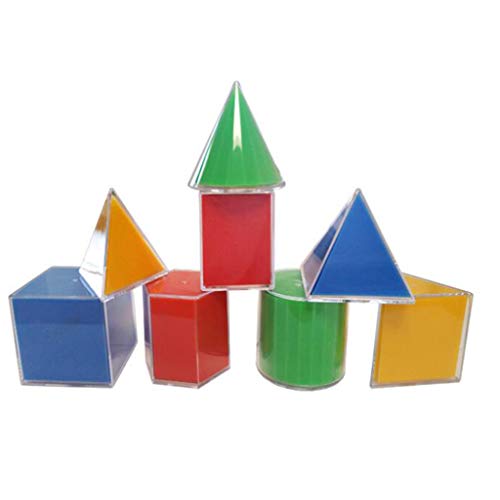 SZYDD 8pcs Geometric Model Disassemble Cube Cylinder Cone Toy Math Resources Learning