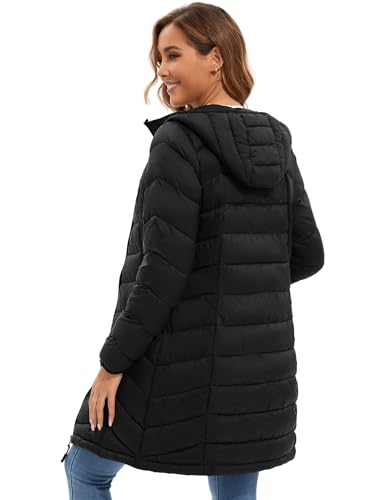 ANOTHER CHOICE Women Puffer Jacket with Hood Packable Warm Lightweight Puffy Coat3