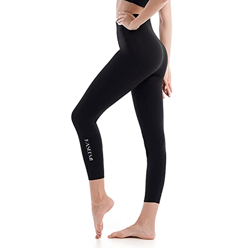 KASEEMI Sports Leggings Damen, High Waist Damen Leggings schwarz, Leggings für Damen, Sporthose Damen, Squat-Proof Sport Blickdicht Yogahose Damen Fitnesshose Laufhose Tights für Laufen, Radfahren Cover