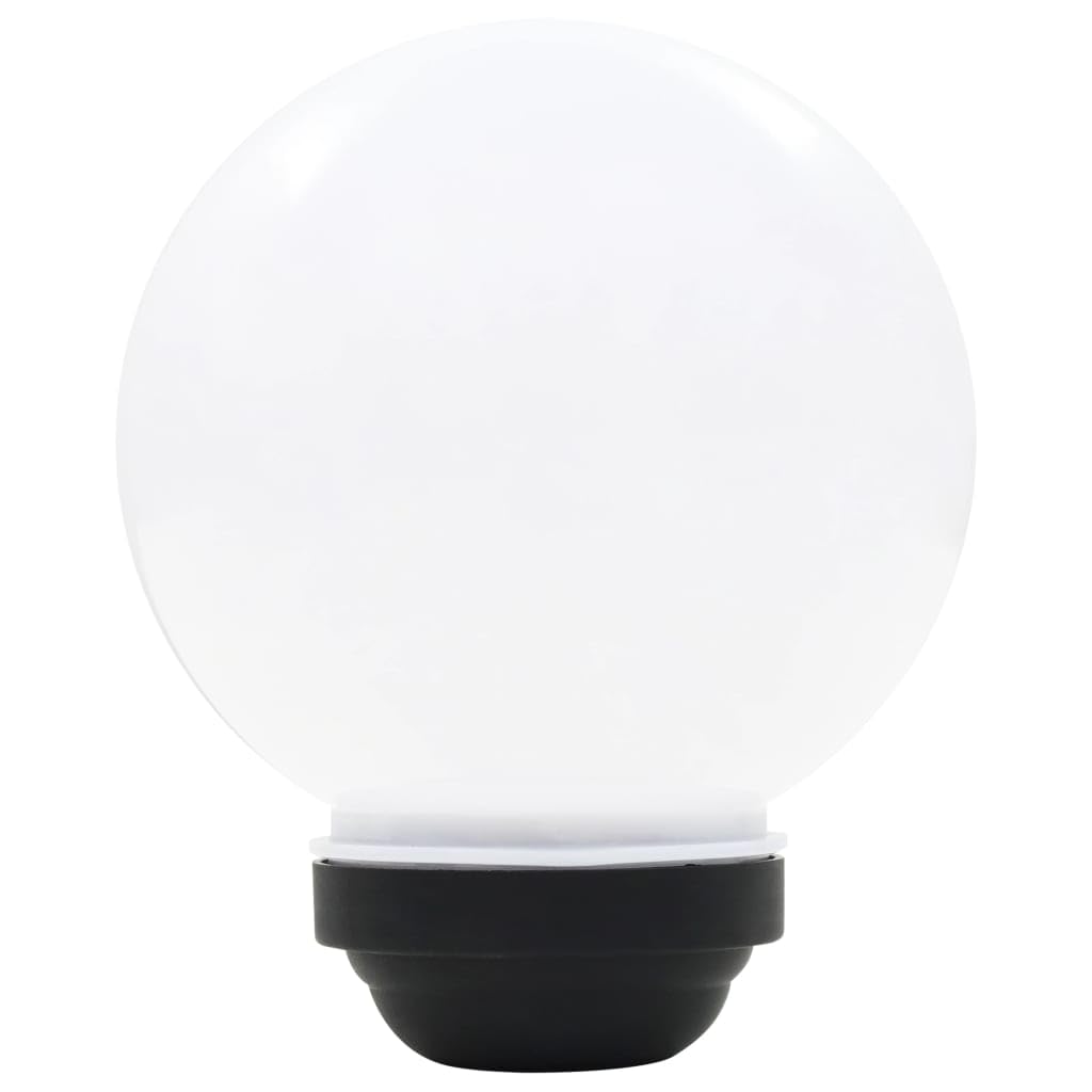 vidaXL 6X Lampade Solari da Esterni Sferiche LED RGB Giardino Faretti Lampioni Solari Decorazione Luci Notturne Ecologiche 20 cm Bianche