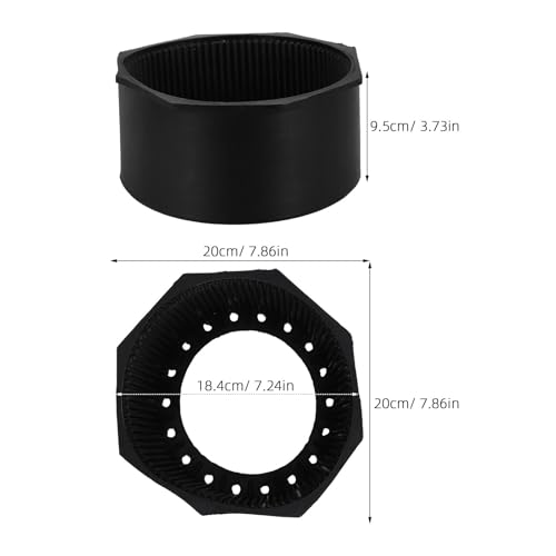 Protector de botellas de buceo Mikikit de goma robusta para 7-12l 2