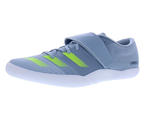 adidas Unisex Adizero Throws White-Black-Silver Metallic Men 13.5 Medium Women 14.5 Medium