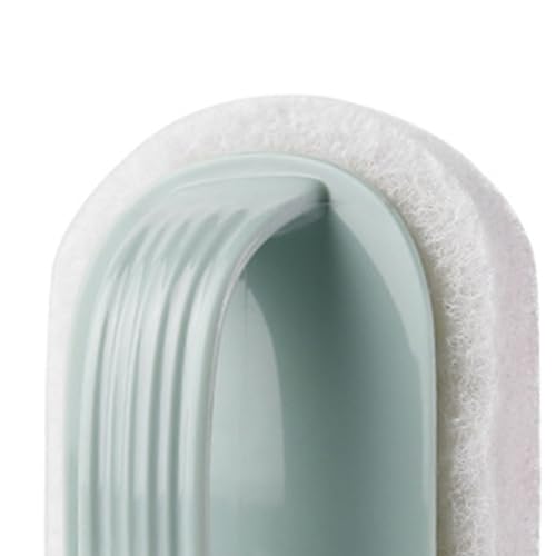 Image of Handled Bath Scrubber, Bathroom Scouring Pad, Heavy Duty Neating Sponge Scrub Brush, Non-Scratch Remove Soap Scum, for Neating Shower Tile Bathtube Sink Spas Hot Tubs, Swimming Pool Step & Corner