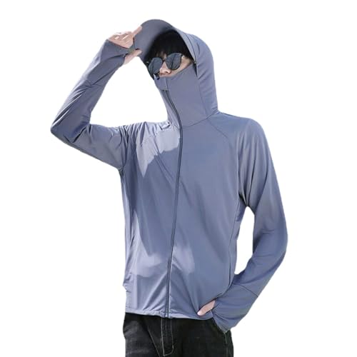 GERRIT Sun Protection Jacket Unisex, Zip Up Hoodie Long Sleeve,UV Cooling Hoodie Long Sleeve