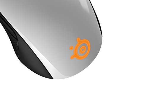 SteelSeries Rival 100 - Ratón óptico de juego, iluminación RGB, 6 botones, gestión de Software, (PC/Mac), blanco