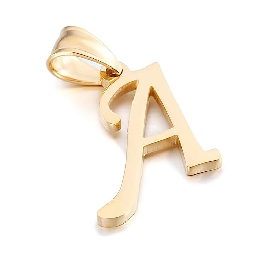 Kalapure Initial Pendant 14K Gold Alpahbet Letter Necklace Personalized A to Z Initial Pendant Monogram Name Necklaces for Women Girls Jewelry Gifts(A)