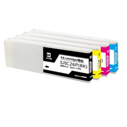 Cartouche d'encre SJIC26P 300ML pack de 4 couleurs pour imprimante TM-C7500