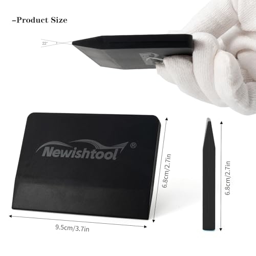 Image of NEWISHTOOL Soft Silicone Small Squeegee for Vinyl, 2 PCS Rubber PPF Tool
