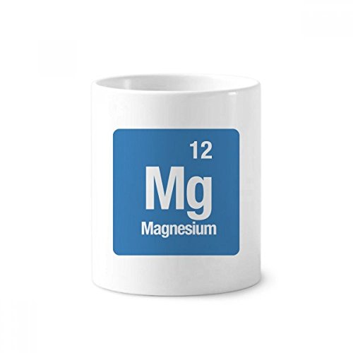 Mug magnésium Mg élément chimique : pot à crayons blanc 350ml pour passionnés de science