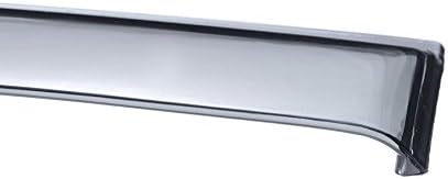 WellVisors Window Visors Wind Deflectors Compatible with Mitsubishi 2014-2024 Mirage Hatchback Premium Series Rain Guards 3-847MI009