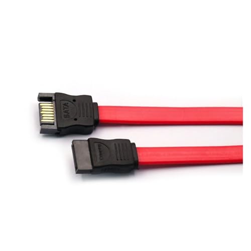 Data Cable Connection Conversion Cable SATA3 Solid State Drive Mechanical Hard Drive Optical Drive Serial Port Cable 6Gb/s Extension Cable(Red 50CM)