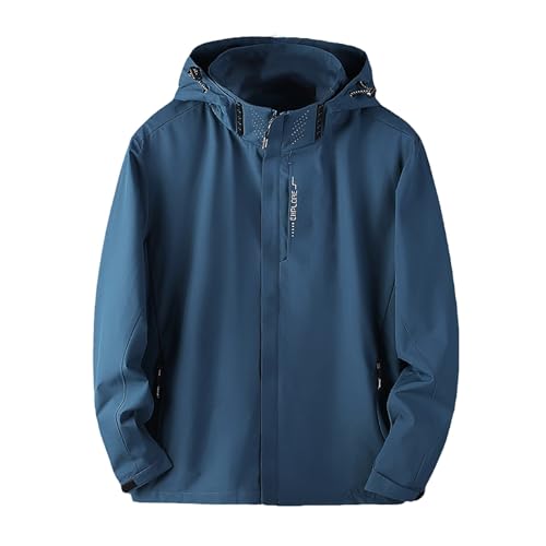 Chaqueta de montañismo para hombre y hombre, resistente al viento, abrigos de senderismo, transpirables, chaquetas de senderismo softshell, chaquetas de senderismo, impermeables, abrigo ligero de