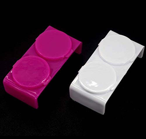 2PCS Dappen Dish doble taza para arte de uñas miniatura 6