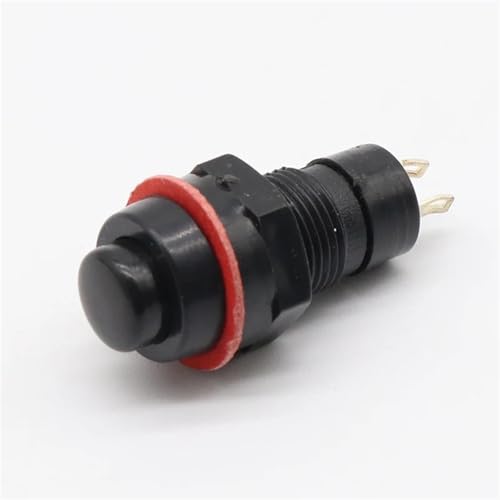 Interruptor de botón pulsador de 10mm con enganche componente electrónico verde 4