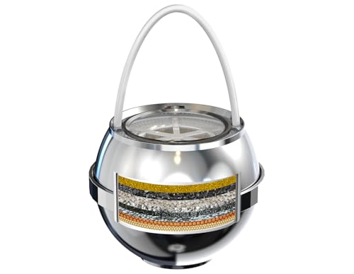 Image of Bathtub Water Filter for Tub with Overflow,2,500 Gallons of Filtration,8 Stages Bath Filter,Remove contaminants,Chlorineand Fluoride,HardWater Softener,BPA Free(Upgrade Version),Chrome