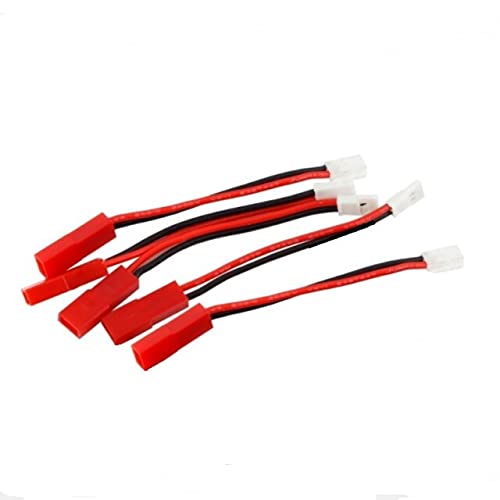Replacement Part for 5/10 Pcs Molex 2.0 1S 2Pin Male Female to JST Female Male Wire Harness Adapter with 20awg 50mm Cable for RC Battery Charger - (Color: 5 Losi(M) to JST(F))