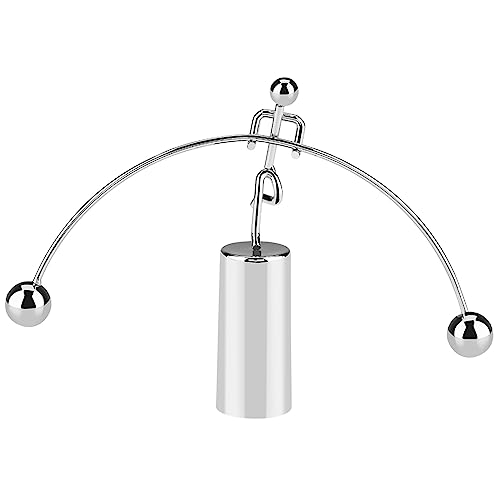 SEAFRONT Mini Newton Cradle Balance Ball Toy Bolas de Péndulo de Metal Física Ciencia Adornos Física Educativo Equilibrio Bolas Decoración de Escritorio Bola Oscilante Juguete de Escritorio