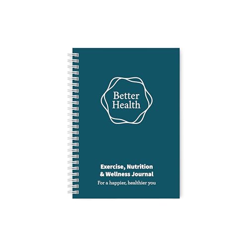 Journal d'exercice et de nutrition Better Health A5 104 pages non datées