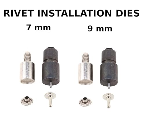 Hand Press Machine All in One Set for Install Rivets, Eyelets, Grommets, Snaps and Fabric Cover Buttons - Thumbnail 6