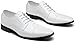 Jousen Mens Dress Shoes Tuxedo Patent Oxford Classic Comfortable Dress Shoes for Men (AMY9068 White 09.5)