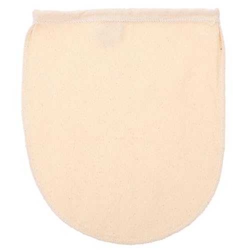 ibasenice Bolsa de Algodón Beige para Colar Leche de Nueces y Soja, Filtro Reutilizable de Muselina de Gran Tamaño, Adecuado para Hacer Yogur y Té en Cocina