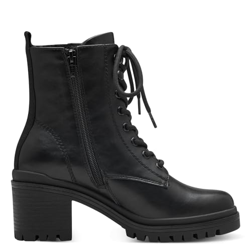 s.Oliver Damen Stiefeletten zum Schnüren mit Blockabsatz Herbst – Bild 5