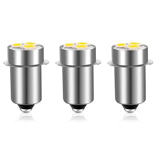 Flashlight LED Light Bulb for Ryobi Craftsman Flashlight ?Work Light Replacement 18V 19.2V Flashlight Maglite LED Bulb - 3 Pack
