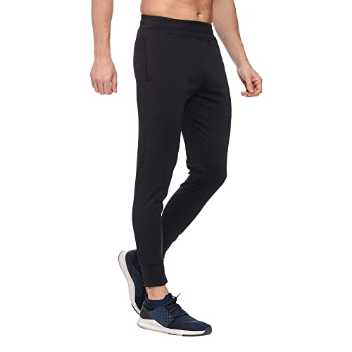 Image of MARK LOUIIS Regular Fit Super Stretchable Track Pants for Men | Gym, Running & Casual Wear | Elastic Waistband with Side Pockets