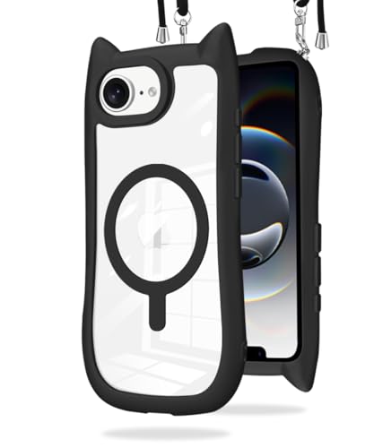 iPhone 16e �P�[�X MagSafe�Ή� �L�� TPU �X�g���b�v���t�� �V�����_�[ ���|�� ��|�� �R�t�� �΂߂��� �X�g���b�v���E�� ��phone 16e �X�}�z�P�[�X �؍� ������� ���� �N���A �w��h�~ �ϏՌ� ����~�� �S�ʕی�