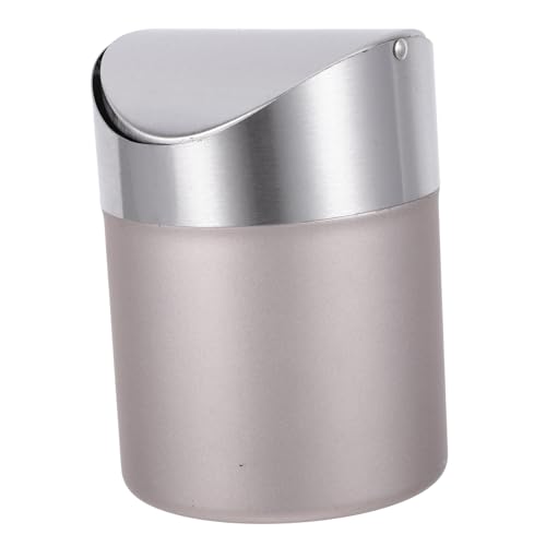 SOESFOUFU Table Waste Container Small Trash Can Desk Lidded Waste Bin Mini Swing Lid Trash c