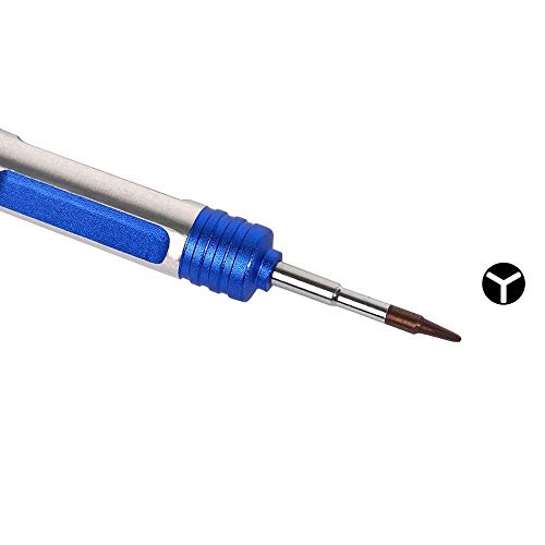 OcioDual Destornillador Y 0.6 mm Tri Wing Tri Point Tres Puntas Compatible con iPhone 7/8/Plus/X/XR/XS/Max/11 Azul