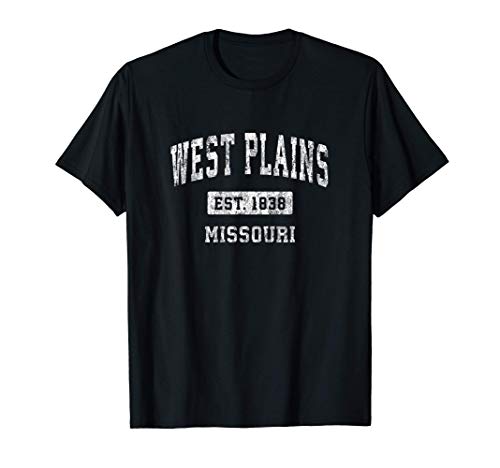 West Plains Missouri MO Vintage Sports Established Design T-Shirt