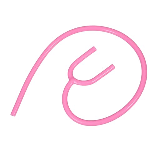 IWOWHERO Tubo Flexible de Repuesto para Estetoscopio en PVC Rosa Fucsia 2 Piezas Manguera en Forma Adecuado para Personal Médico