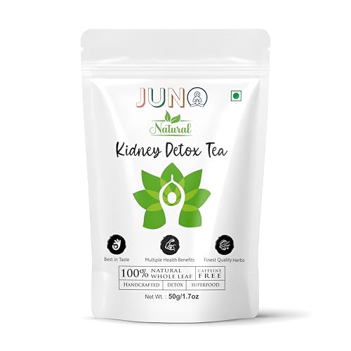 Image of JUNO Natural COMBO of tea - Kidney Detox, for Him - Herbal Blend for Men's Health+ Healthy Heart - 50gm each