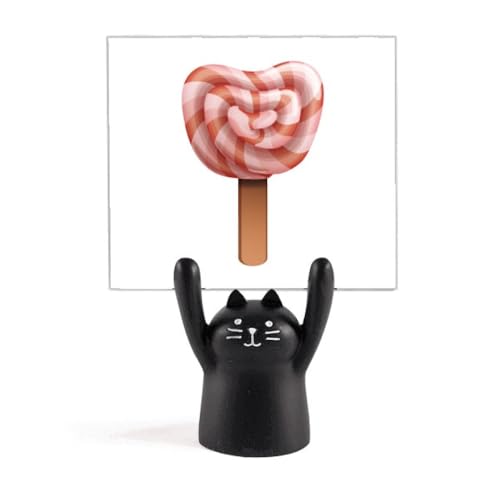 Support de mémo chat rouge pince note papier mignon pour décoration