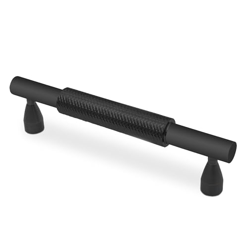 Image of Plantex Cabinet Handle /96mm Handle for Cabinet /Wardrobe /Kitchen Handle /Door Pull-Push Handle for Home /Office - Pack of 1 (Black)