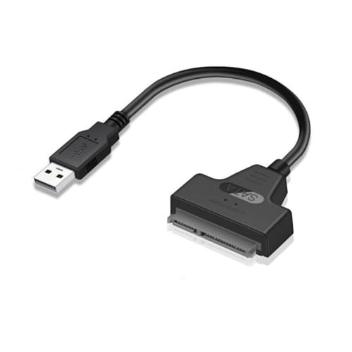 Cable adaptador USB C a SATA 3 de 20 cm negro gris