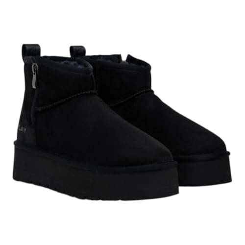 Replay Femme Gwf5a Botte Tendance, 003 Noir, 41 EU