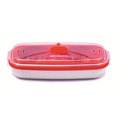Snips | Eierkoker, omelette-koker voor magnetron, 0,75 l, kleur wit, lijn Tempozero, 24 x 12,5 x 6 cm, BPA-vrij, Made in Italy