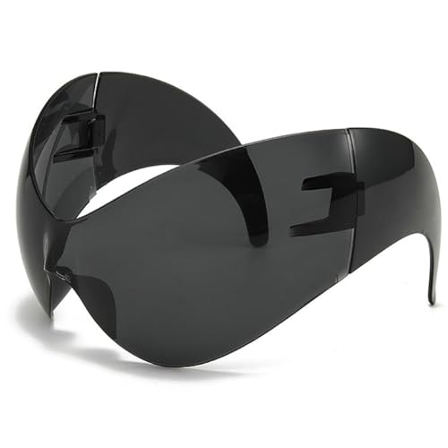 Fashion Super Big Cat Eye Y2K Sunglasses For Women Vintage Oversized One Piece Shield Mask Sun Glasses Men Hip Hop Shades3