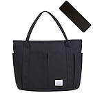 Bahati 妈咪包 大手提包 女士 大容量 A4 A3 带拉链 帆布 肩挂式