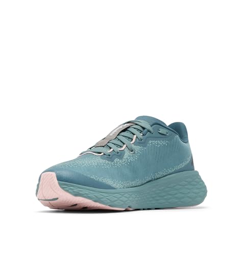 Columbia Columbia Women's Konos Featherweight Running Shoe, Metal/Pink Haze, 9 Wide