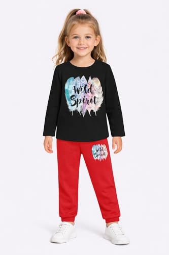 Image of TS LAVI TAVI Cotton Clothing Set for Girls Dress Full Sleeve T-shirt Top and Pyjama (Pack of 3)