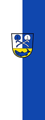Drapeau Chiemsee de 6m² résistant au vent fort avec sa coupe verticale 400x150cm