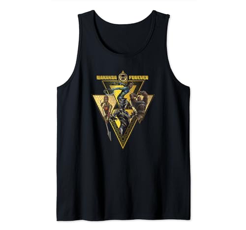 Camiseta Black Panther Wakanda Forever Warrior con estampado dorado Golden Group premium