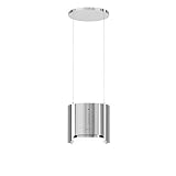 Dunstabzugshaube, Inselhaube Umluft Dunstabzugshaube Insel Freihängend, Stilvolle Abluft, Dunstabzugshauben Arenoflow 39.3 INOX Aktivkohlefilter, [Energieklasse C], 54 dB, 365 m3/h